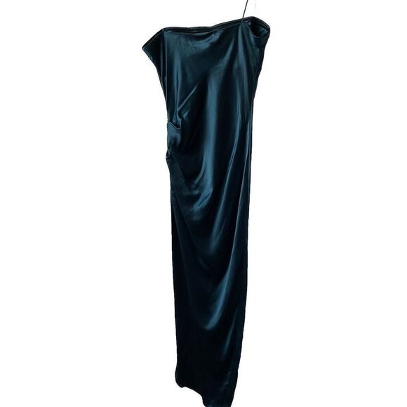 New $240 Amanda Uprichard 100% Silk Janae Cocktail Dress Size Medium Nightwind - Picture 5 of 6